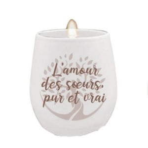 Bougie - voix intérieure - plusieurs choix de message