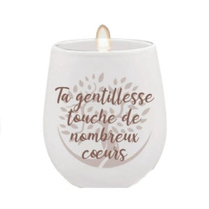 Bougie - voix intérieure - plusieurs choix de message
