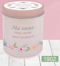 Charger l'image dans la galerie, Bougie message boite métallique
