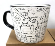 Charger l'image dans la galerie, Tasse chats - noire et blanche - 4 choix
