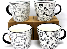 Charger l'image dans la galerie, Tasse chats - noire et blanche - 4 choix
