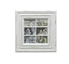 Charger l'image dans la galerie, Cadre photo mural blanc vieillot - 2 formats
