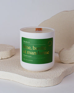 Bougie Feu&Co - Lime, basilic et mandarine