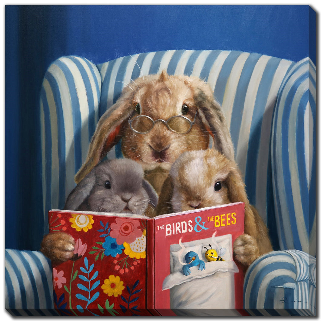 Cadre - Lapin à la lecture