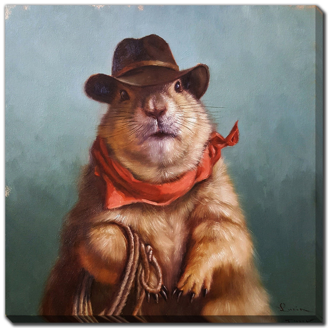 Cadre - Marmotte cowboy