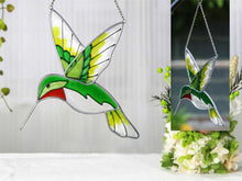 Charger l'image dans la galerie, Vitrail papillon/colibri
