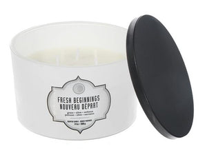 Bougie parfumée 3 mèches - 4 odeurs