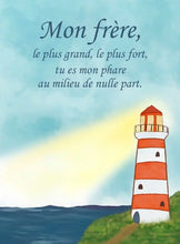 Charger l'image dans la galerie, Carte de souhait avec texte - Mon frère
