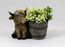 Charger l'image dans la galerie, Vase pour plantes - vache highland
