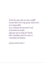 Charger l&#39;image dans la galerie, Carte avec texte - Une chandelle de plus
