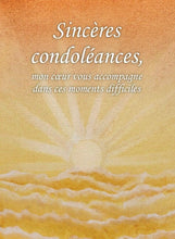 Charger l&#39;image dans la galerie, Carte de souhait à texte - Sincères condoléances
