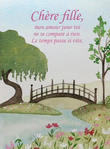 Carte de souhait à texte - Chère fille