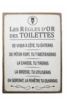 Charger l'image dans la galerie, Affiche métal - règles de la ....
