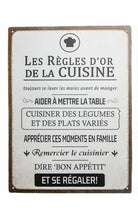 Charger l'image dans la galerie, Affiche métal - règles de la ....

