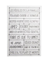 Charger l'image dans la galerie, Affiche murale - règles de la famille
