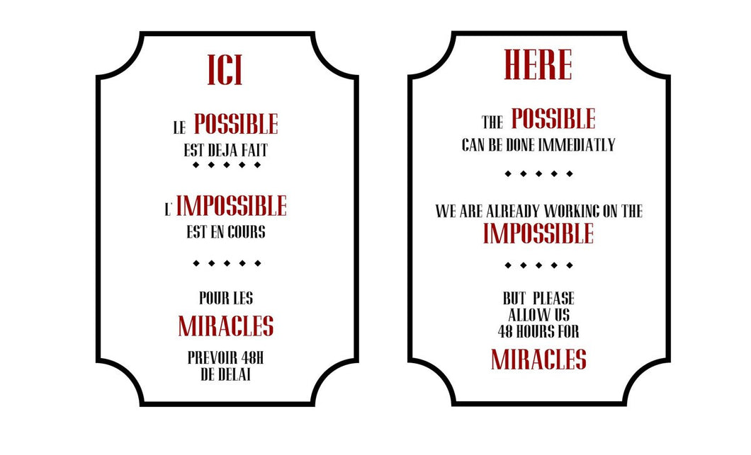 Affiche murale - Miracles