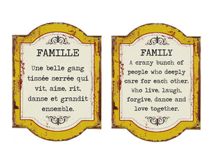 Affiche murale - La famille