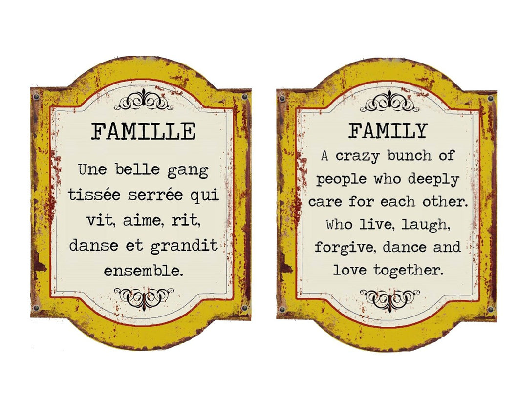 Affiche murale - La famille