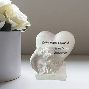 Ange coeur avec message