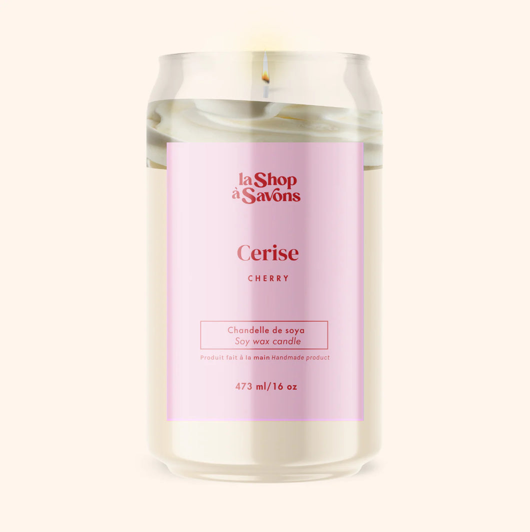 Bougie Shop à savon - Cerise