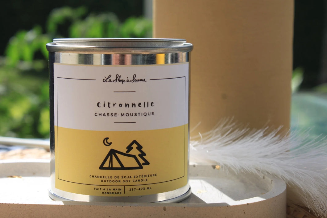 Bougie chasse-moustique Shop à savon - Citronnelle