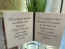 Charger l'image dans la galerie, Livre en bois - différents messages
