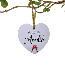 Charger l'image dans la galerie, Coeur en bois - 5 messages différents

