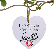 Charger l'image dans la galerie, Coeur en bois - 5 messages différents
