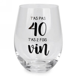 Coupe de vin - 2 fois vin