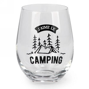 Coupe de vin sans pied - J'aime le camping