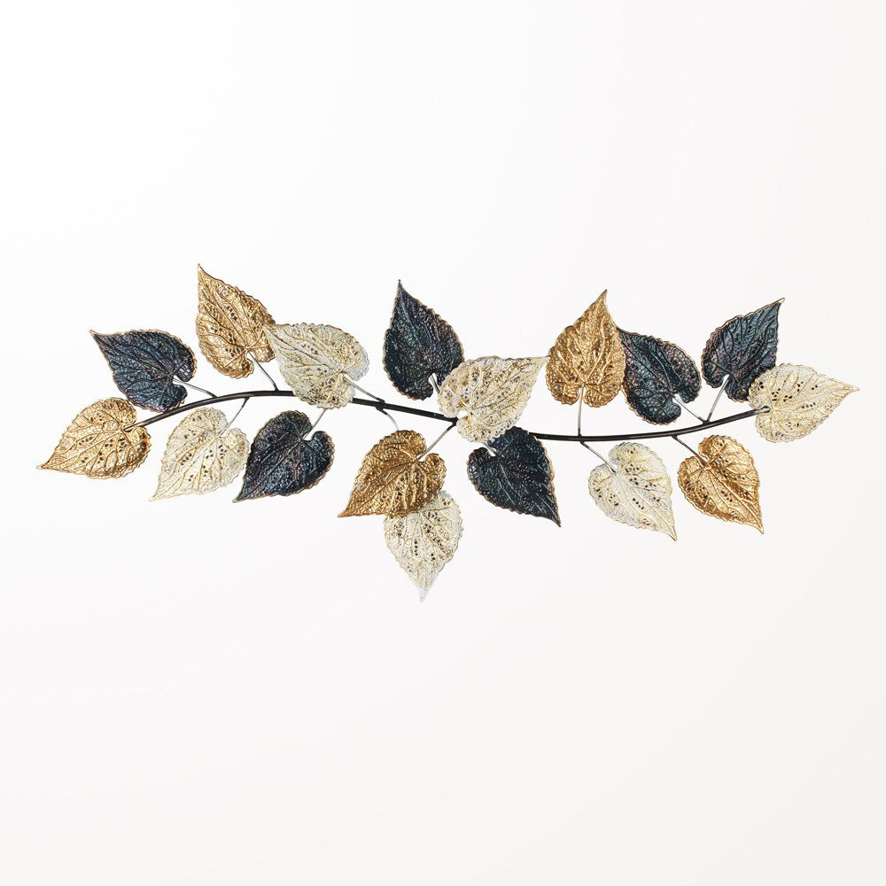 Décoration Murale En Feutrine Verte - Forme Feuille 28x26 Cm - Autocollant Mural Déco Nature