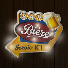 Charger l'image dans la galerie, Affiche bière avec led
