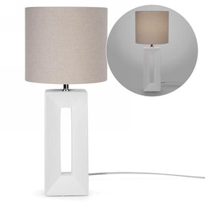 Lampe de table - Rectangle blanche