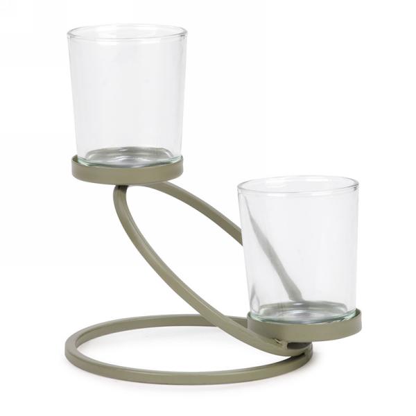 Porte-votive double avec verres