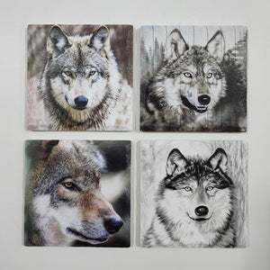 Sous-verres - Loup