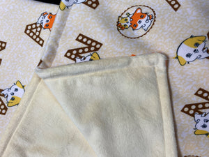 Couverture de bébé Artisane Québécoise- jaune