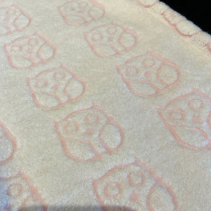 Couverture de bébé Artisane Québécoise - Hibou rose