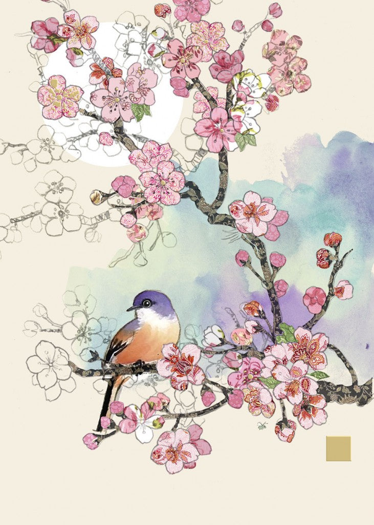 Carte de souhait - Fleurs de cerisier