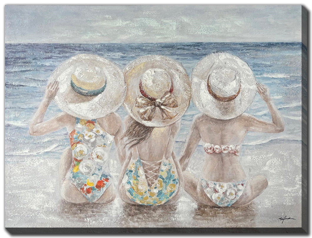 Cadre - 3 dames à la plage