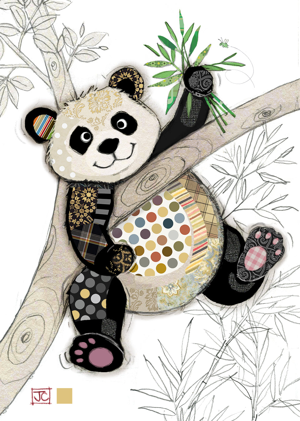 Carte de souhait - Panda