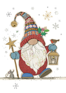 Carte de souhait de Noël - Gnome