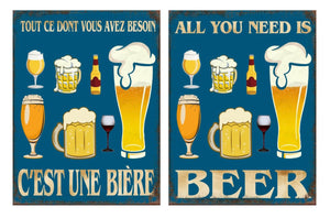 Affiche murale - Bière