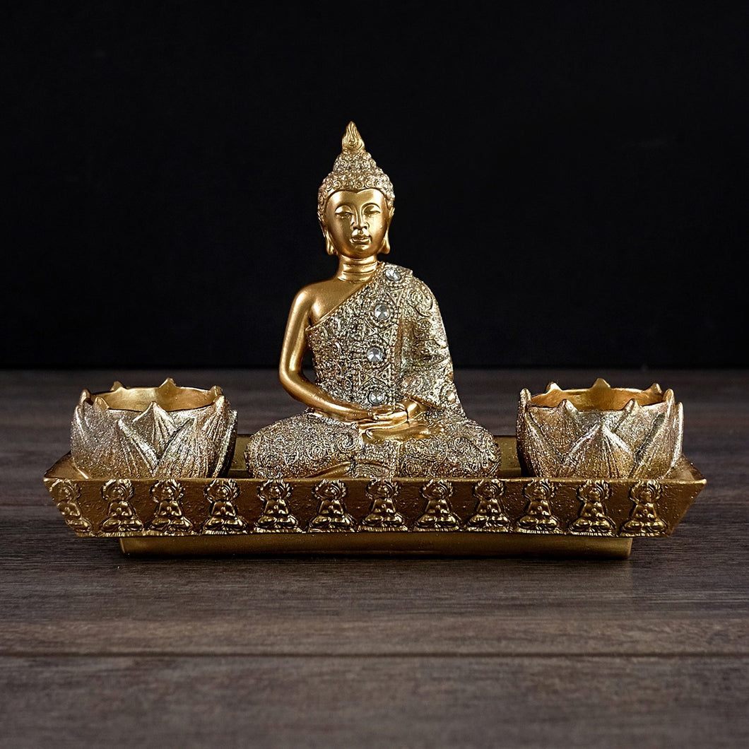 Buddha - Porte tea light double