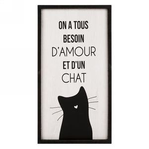 Affiche murale - Amour & Chat