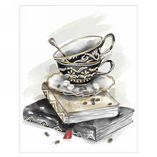 Charger l&#39;image dans la galerie, Cadre avec tasses de thé
