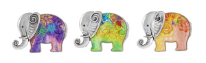 Porte bonheur - éléphant coloré
