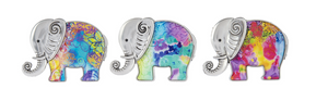 Porte bonheur - éléphant coloré