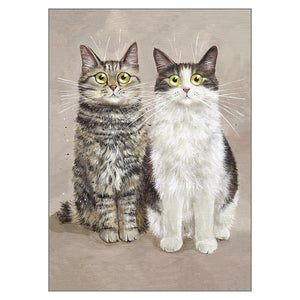 Carte de souhait - Deux chats