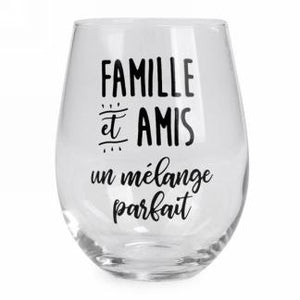 Coupe de vin sans pied - Famille & amis