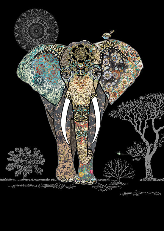 Carte de souhait - Éléphant
